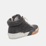 Zilvia Plush Sneaker - Anthracite Suede