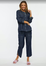  Denim  Crop  Pants