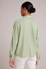 Dolman Sleeve Button Down - Coastal Sage