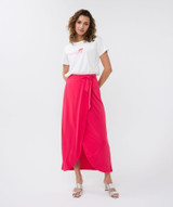 Modal Maxi Skirt - Magenta 