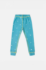 Electric Vibes Kids PJ Set - Blue Sage