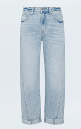 Kacey Mid Rise Cuffed Straight Jean - Berkeley