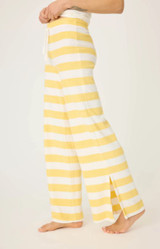 Cabana Paradise Stripe Pants - Lemon