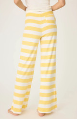 Cabana Paradise Stripe Pants - Lemon