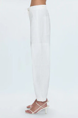 Sabrina Curved Utility Pants - White