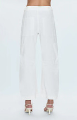 Sabrina Curved Utility Pants - White