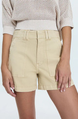 Marissa  High Rise Short - Custard Yellow