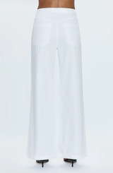 Jadyn Low Slung Palazzo Jean - Vivid White Jadyn Low Slung Palazzo Jean - Vivid White