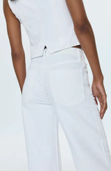 Jadyn Low Slung Palazzo Jean - Vivid White Jadyn Low Slung Palazzo Jean - Vivid White