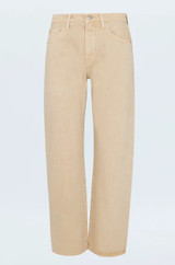 Lexi Mid Rise Bowed Straight Jean - Sand Dollar