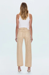 Lexi Mid Rise Bowed Straight Jean - Sand Dollar