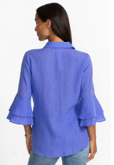 3/4 Sleeve Flounce Shirt - Roberta
