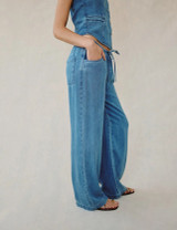 Drawstring Jean- Medium Vintage Wash