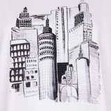 Off White Cityscape Graphic Tee