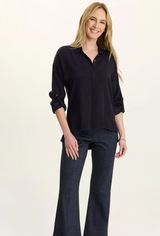 Aeson Button Up- Navy