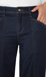 Liverpool Wide Leg Trouser- Indigo Rinse