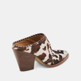 Jolyn Mule Heels  - Cocoa Taurus Calf Hair 