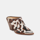 Jolyn Mule Heels  - Cocoa Taurus Calf Hair 