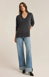 Modern V-Neck Weekender- Jet Black