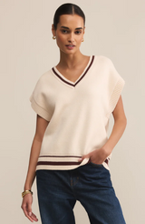 Fletcher Sweater Vest- Crystal
