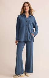 Hunter Knit Denim Pant- Indigo