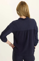 Knapp Button Up- Navy