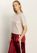 Sparkle Sequin Sweater- Mother of Pearl