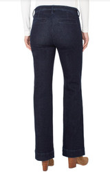 Trouser Boot with Pintucks - Indigo Rinse 