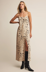 Crystal Savanna Midi Dress- Custard