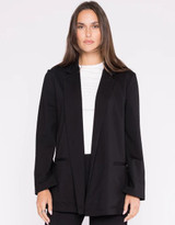 The Oversized Ponte Blazer - Black 