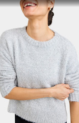 Slouchy Sweater Silver Shimmer  Slouchy Sweater Silver Shimmer