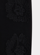 Tape Embroidery Sweater- Black Tape Embroidery Sweater- Black