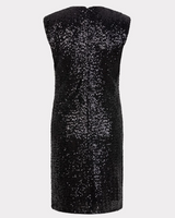Cap Sleeve Sequin Dress- Black Cap Sleeve Sequin Dress- Black