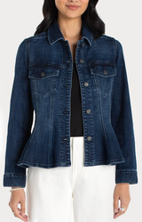 Fit and Flare Trucker Jacket- Delacey
