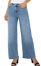 Stride High Rise Wide Leg 30' ins- Carbon Canyon