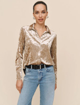 Button Down Shirt - Mocha Softee 