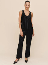 Beaded Trim Tank - Black 