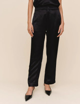 Trouser With Beaded Piping - Black 