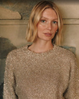 Slouchy Sweater Gold Shimmer 