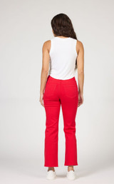 Anika Straight Leg Mid-Rise Jean - Salsa