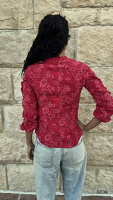 The Elain Shirt- Red