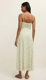 Faya Idra Ditsy Maxi Dress - Cloud