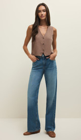 Noelle Textured Tank Top - Milk Shake