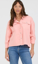 Adrianna Long Sleeve Shirt - Peaches 'N Cream