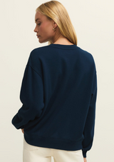 Yachty Boyfriend Sweatshirt- Eclipse