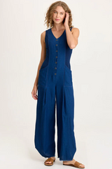 Aisling Indigo Jumpsuit- Sluice Wash
