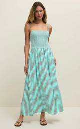 Bayside Stripe Linen Maxi Dress-La Palma