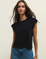 Camino Jersey Top- Black
