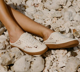 Notice Slide Woven Sneakers Woven Stella - Off White