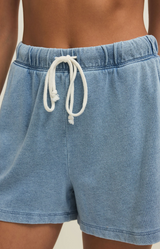 Hunter Knit Denim Short- Calypso Blue Indigo